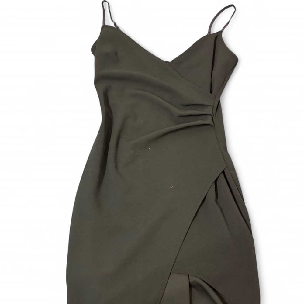 Honey and Rosie Asymmetrical Emerald Dress